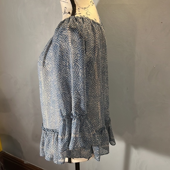 Lucky Brand Live in Love Medium blue shirt - Picture 3 of 8